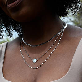 Firenze Triple Mix Necklace 11589 0055 b model