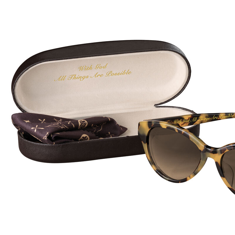 All Things Are Possible Sunglasses and Personalized Case 10348 0018 c case