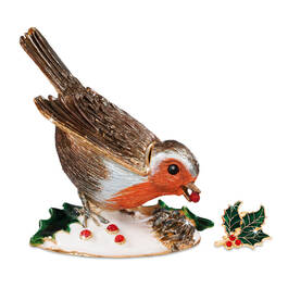 the winter robin trinket box UK FSRTB a main