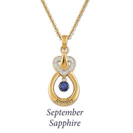 genuine birthstone drop pendant UK GBDP j ten