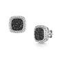dramatic black diamond silver studs UK BDSE a main