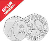the queens platinum jubilee 50p coin UK FPCJA a main