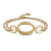 Golden Elegance Italian Link Bracelet 6415 0014 a main
