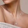 Bound by Love Pearl Necklace 11171 0026 m model