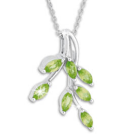 enchanted garden peridot and silver pend UK EGPSP a main