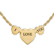 daughter i love you necklace earrings UK DILYNE b two
