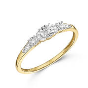 endless diamond 9ct gold ring UK ENDGR a main