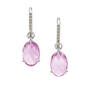 blushing pink amethyst drop earrings UK BPADE b two