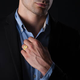Personalized Diamond Edge Ring 12012 0019 m model