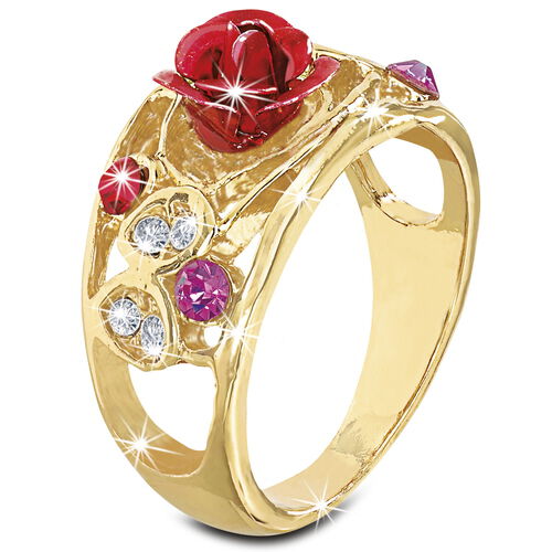 Red rose ring clearance
