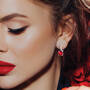 The Ruby Fire Earrings 11350 0011 m model