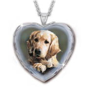 the golden retriever crystal heart penda UK GLHP2 a main