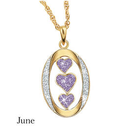 my daughter i love you birthstone diamond pendant UK DILUBP2 f jun