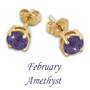 birthstone stud earrings UK BSEAR2 b two