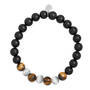 mens tigers eye and black onyx bracelet UK MTEOB a main