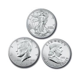 the uncirculated u s silver half dollar  UK SHU b two