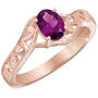 rare purple garnet ring UK MOZRI a main
