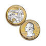 the platinum and gold highlighted us state quarters collection UK QTRA c three