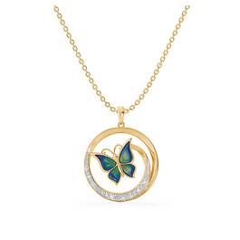 daughter colourful butterfly pendant UK DCBP a main