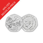 mary poppins 50p coin UK FPCMP a main