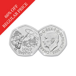 mary poppins 50p coin UK FPCMP a main
