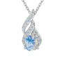 Genuine Birthstone & Diamond Pendant, Genuine Birthstone Diamond Pendant 11573 0012 f june
