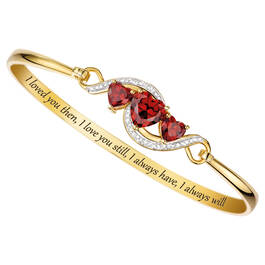 love always garnet and diamond bangle UK LAGDB2 a main
