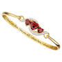love always garnet and diamond bangle UK LAGDB2 a main