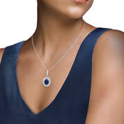 Sapphire Diamond Statement Pendant 11858 0018 m model