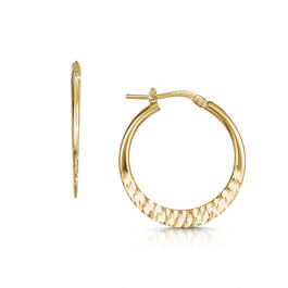 gold aura diamond cut pendant with free earrings UK GODPE b two
