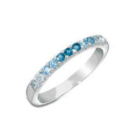 topaz eternity silver ring UK TPETR a main