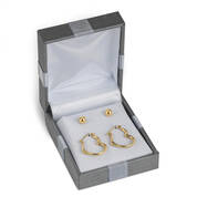 9ct gold heart earrings set UK GHES a main