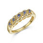 tanzanite and diamond braided ring UK TDBRR a main