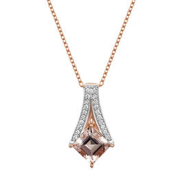 Shooting Star Morganite Pendant UK SHOMP a main