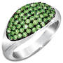 tsavorite garnet sterling silver ring UK TGSSR a main
