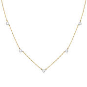 9ct gold and diamond heart necklace UK GDHN a main