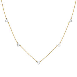 9ct gold and diamond heart necklace UK GDHN a main