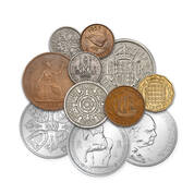 the complete queen elizabeth pre decimal coin collection UK CQEC f six