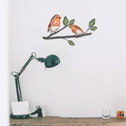 perching robins wall art UK PROB b two