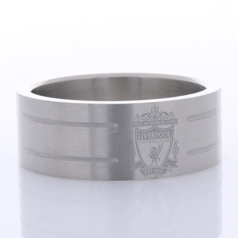 Liverpool FC Racer Steel Crest Ring
