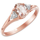 divine morganite diamond 9ct rose gold r UK DMDR2 a main