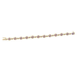 birthstone wrap diamond bracelet UK BSWDB f six