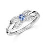 silver tanzanite spotlight ring UK STSLR a main