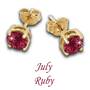 birthstone stud earrings UK BSEAR2 g seven