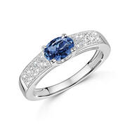 tanzanite dream silver ring UK TANSR a main