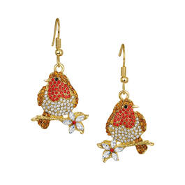 PERCHED ROBINS CRYSTAL EARRING UK PEROE a main