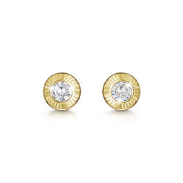 9ct gold chic cz studs UK CHIE a main