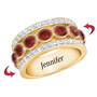 Birthstone Spinner Ring, birthstone spinner ring UK BSPPR b two