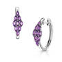 purple verbena amethyst earrings UK PVAE a main