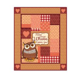 never forget whooo loves you owl quilt UK GDOQ a main